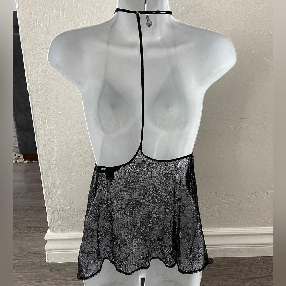Victoria’s Secret black lace slip dress - Picture 3 of 6